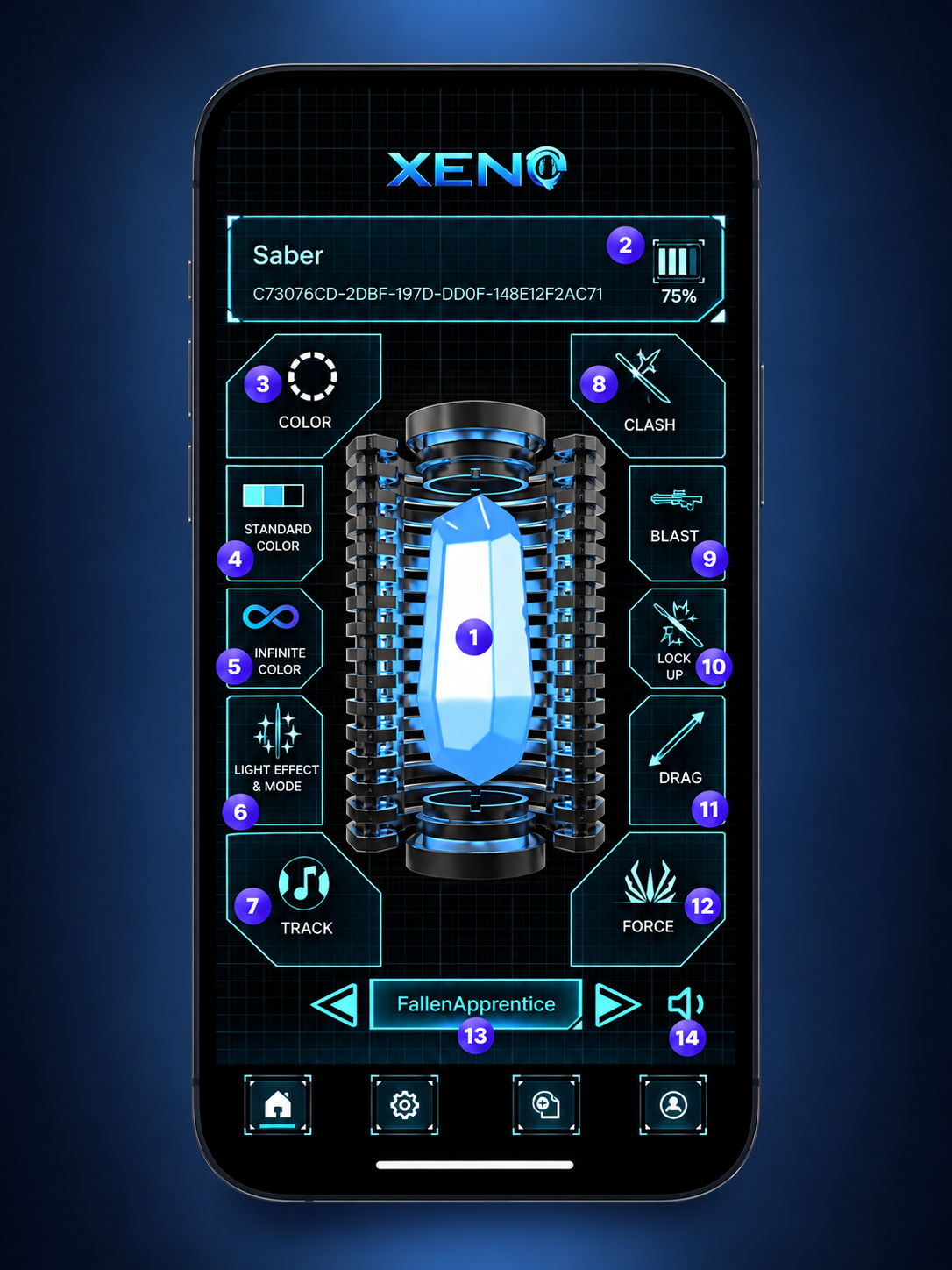 Tela principal do Xeno Configurator