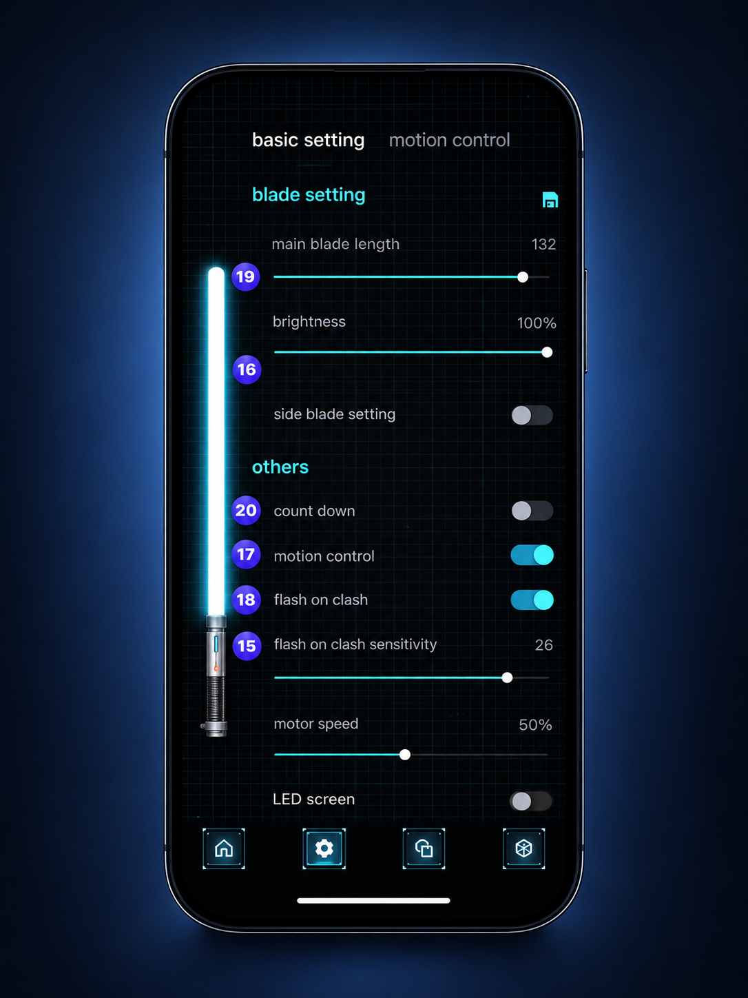 Tela de configurações do Xeno Configurator